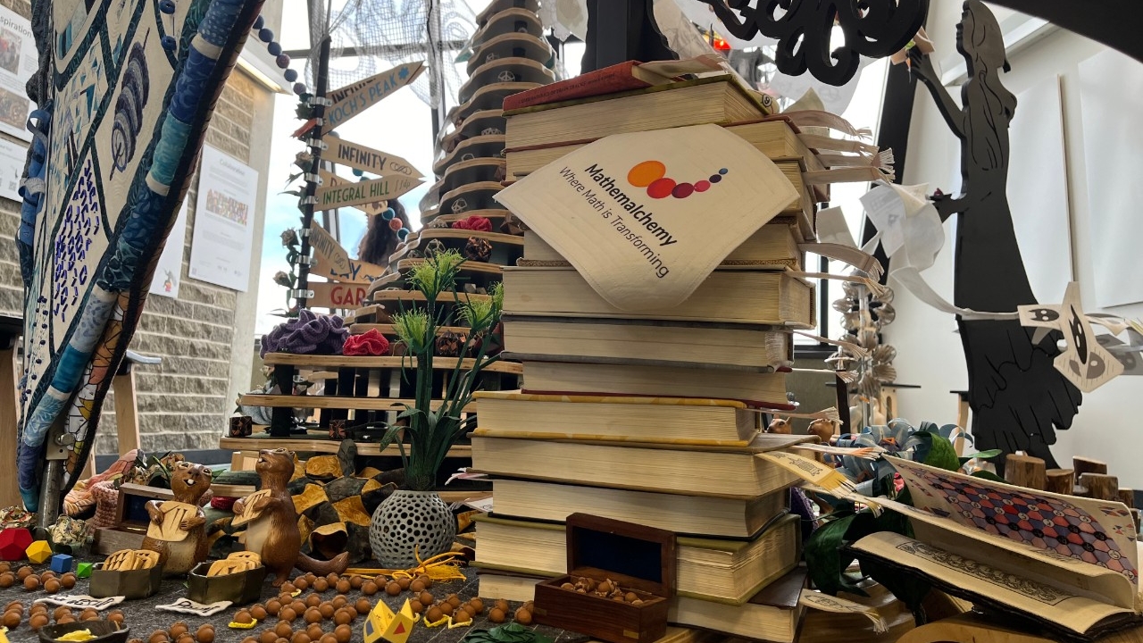 The Mathemalchemy art display on NKU's campus