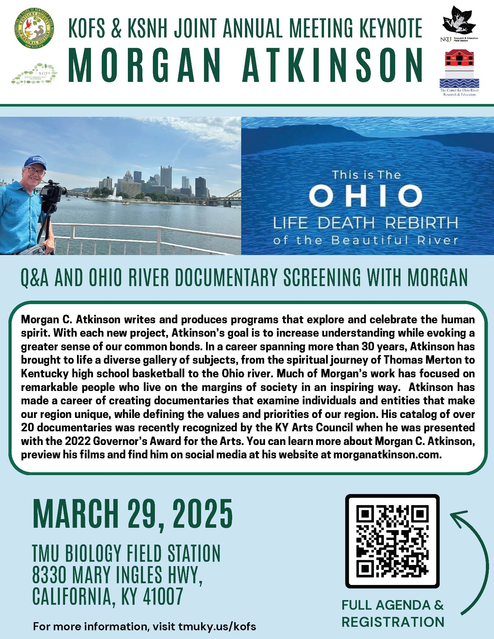 KOFS-KNHS Meeting Keynote Speaker - Morgan Atkinson Flyer