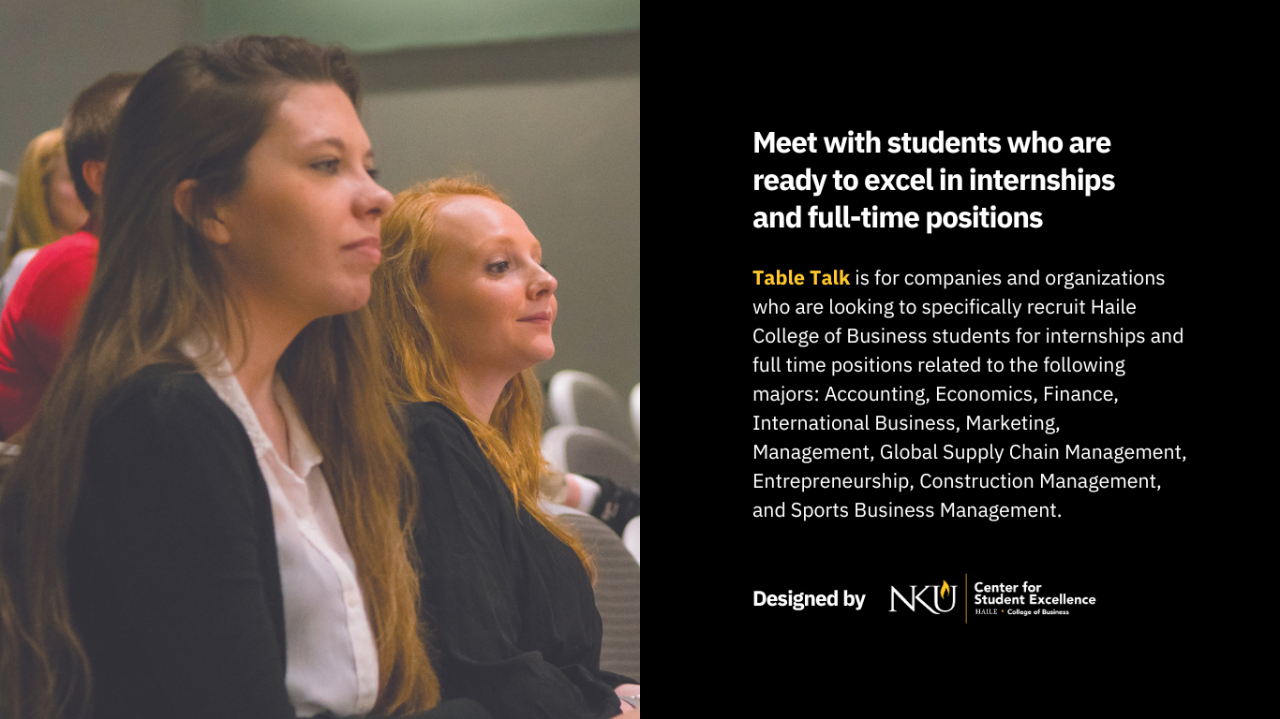 NKU students students looking at lecturer at college