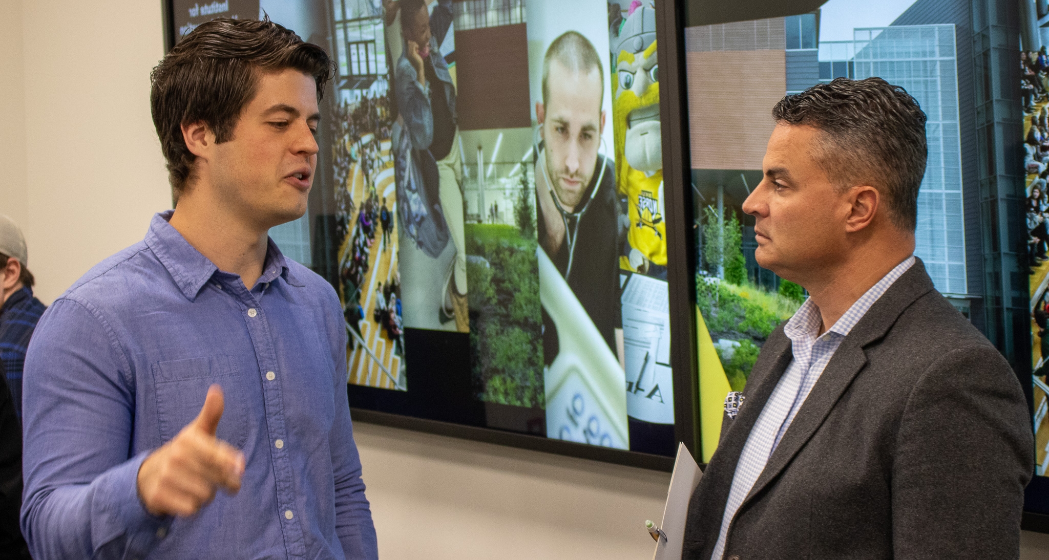 Student being mentored