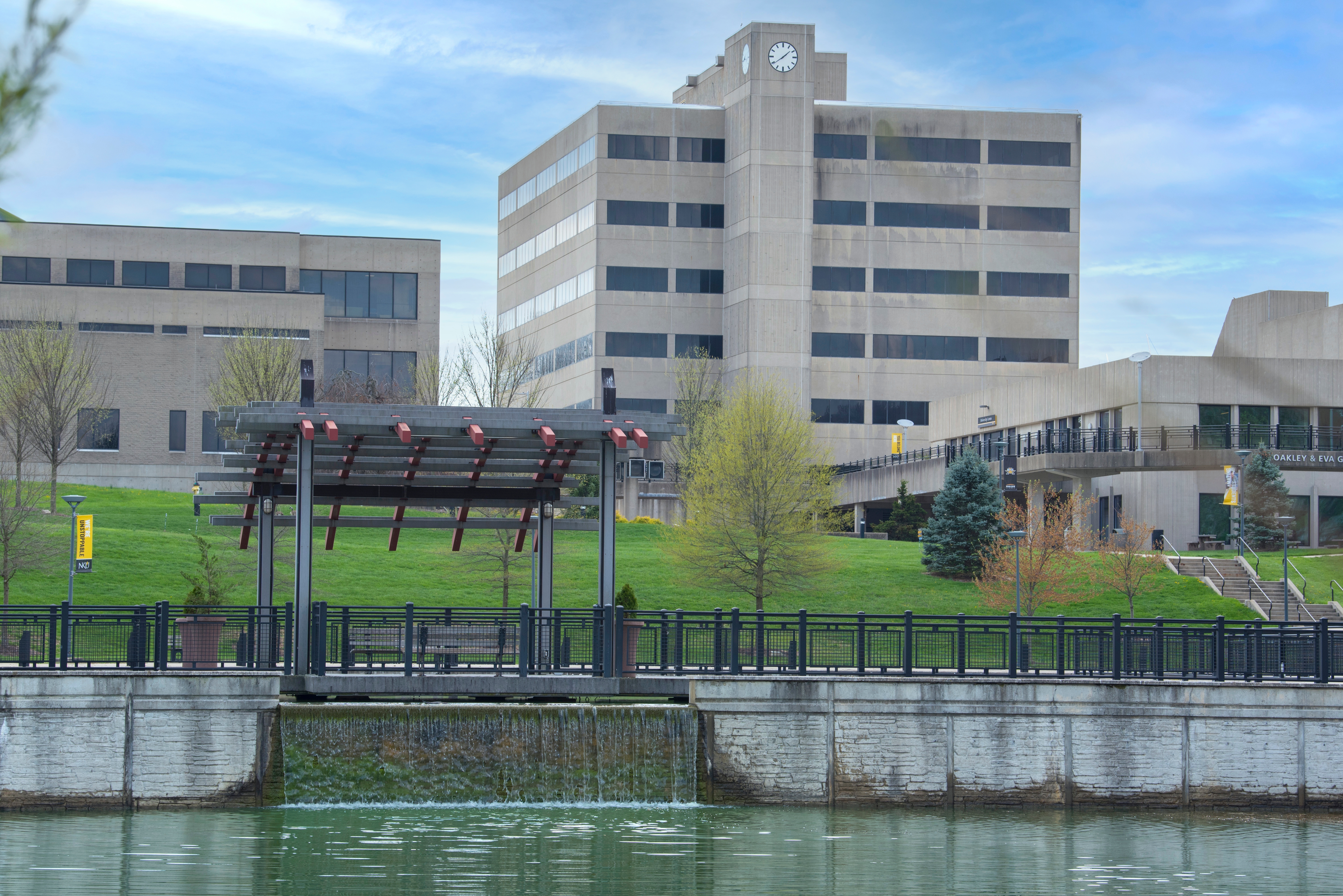 Exterior of the Lucas Admin Center.