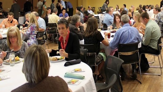 Ballroom in Student Union during a banquet event