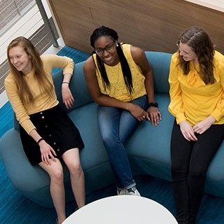 Students laughing